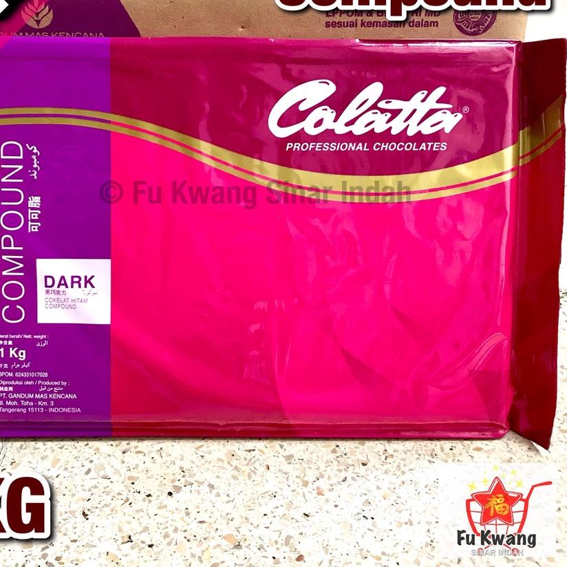 

➺ Colatta Dark Chocolate Compound Cokelat Coklat Hitam Blok Batang 1 KG ۩