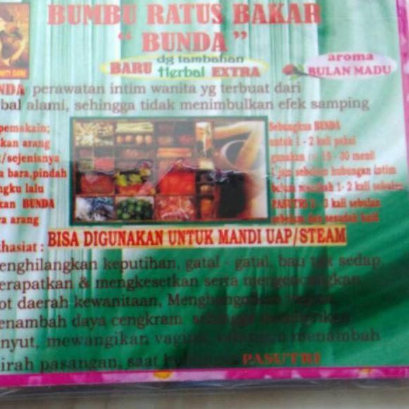 

☝ Bumbu Ratus Bakar Bunda Isi 10 Sachet ❀