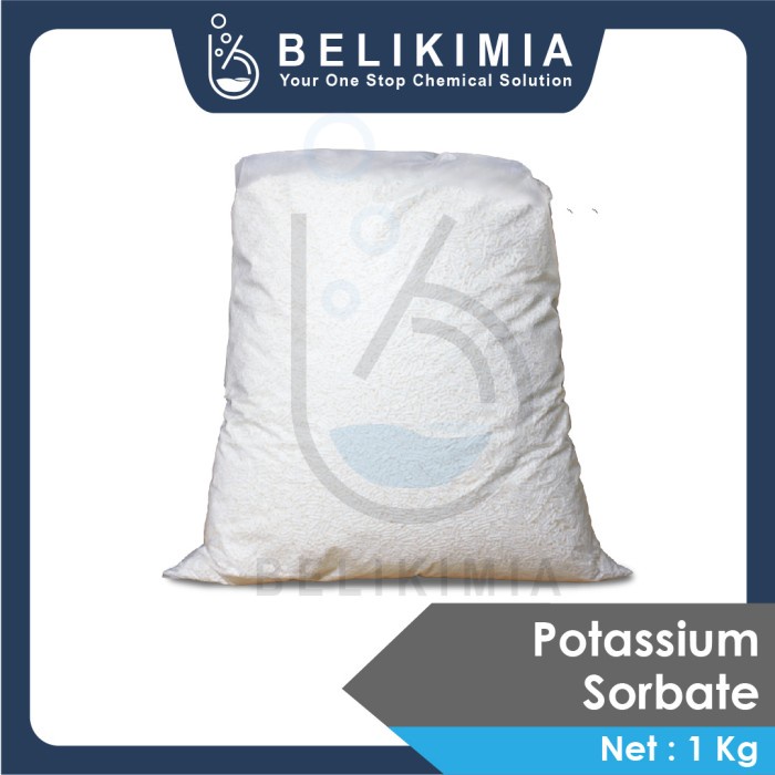 

Pota-sium Sorbate / Kalium Sorbat - Pengawet Makanan Food Grade - 1 Kg