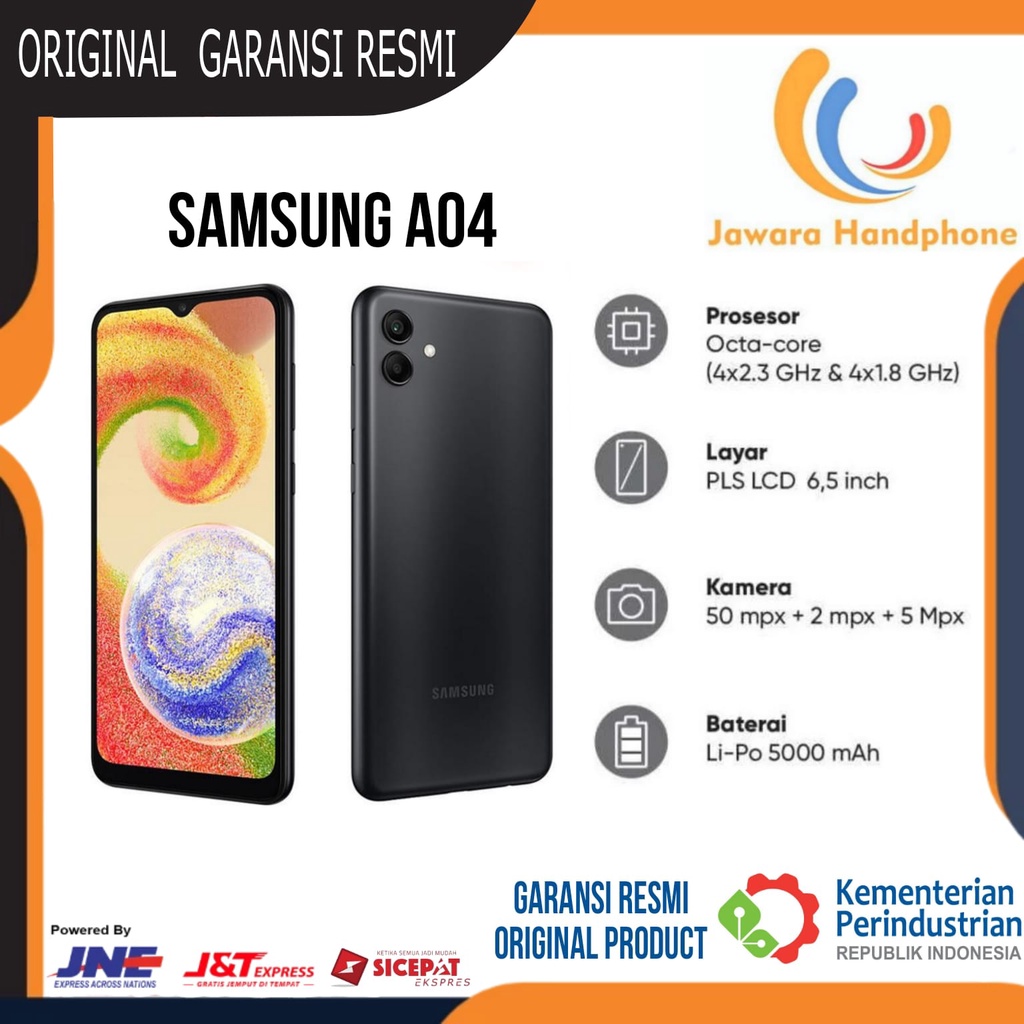 SAMSUNG A04  4/64gb GARANSI RESMI