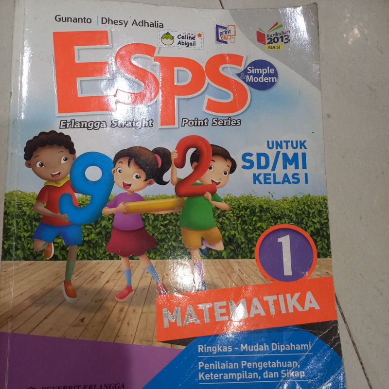 ESPS MATEMATIKA KELAS 1 (PRELOVED)