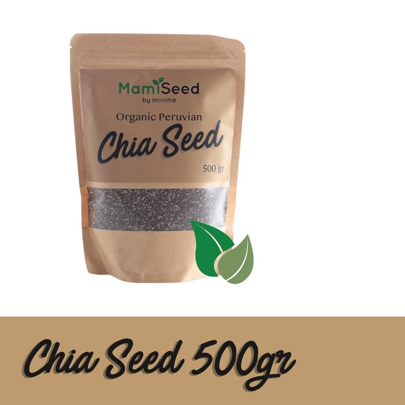 

☋ Mamiseed Black Organic Chia Seed 500gr ♪