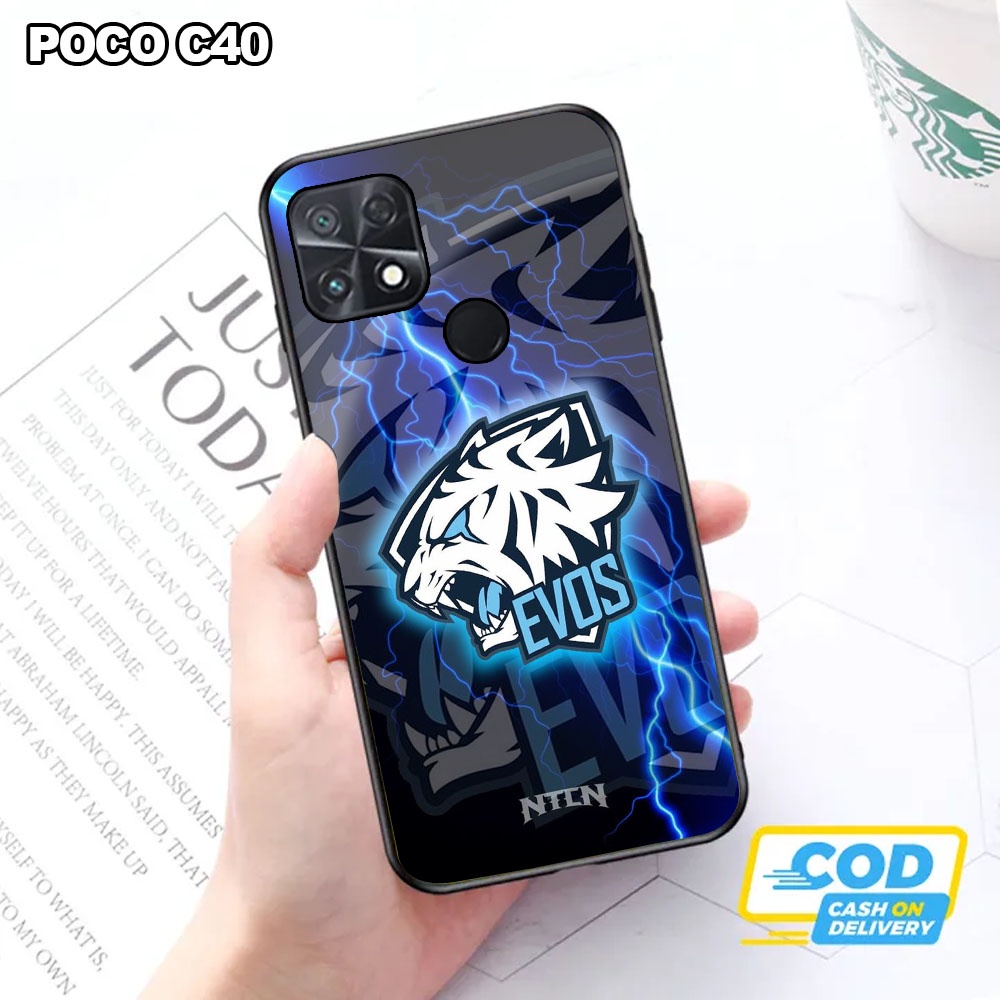 Case Xiaomi Poco C40 Hardcase 2D Glossy Case Motif EVOS Terbaru - Custom Case - Casing - Hardcase - 
