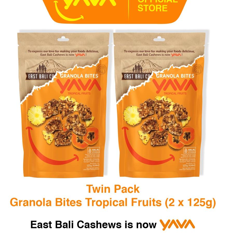 

Update YAVA Twin Pack Granola Bites Tropical Fruits (2 x 125g)
