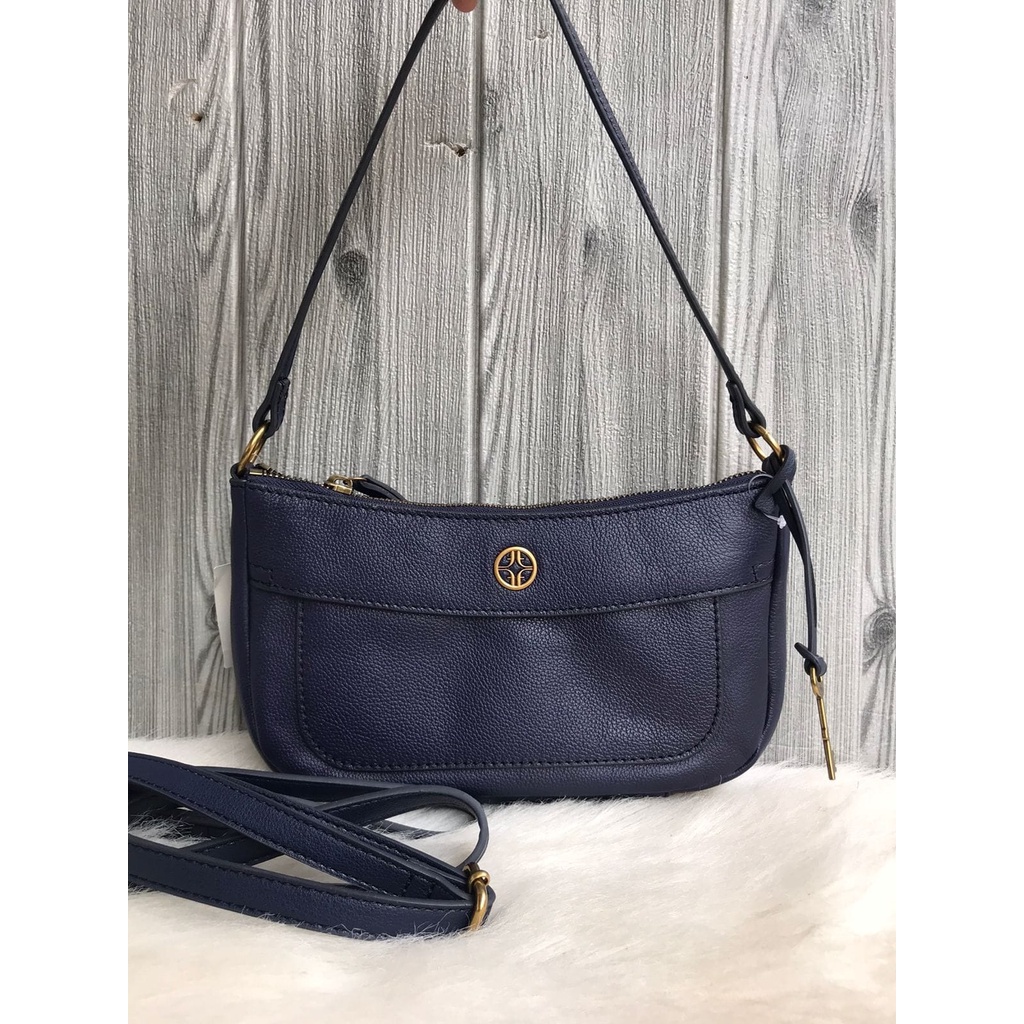 tas BRANDED ORI Skylar Mini Baguette Navy Leather