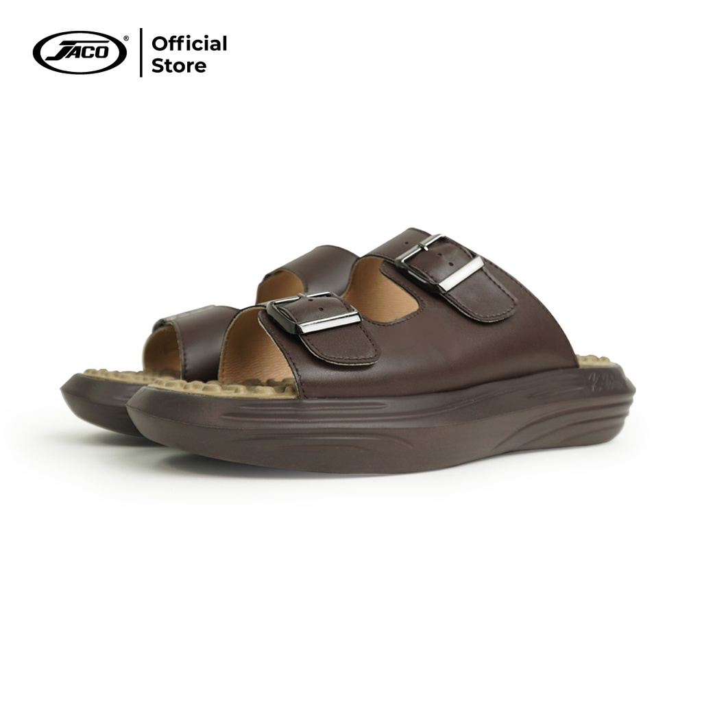 Jaco K-Walk Sendal Kesehatan Sendal Terapi Kesehatan Sendal Refleksi Sendal Akupuntur Sendal Rematik Kwalk-Plus Brown - L