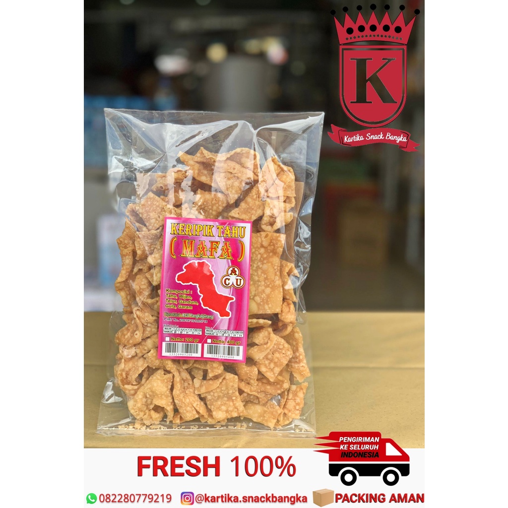 

Keripik Tahu / Mafa Cap Acu 200gr Khas Bangka