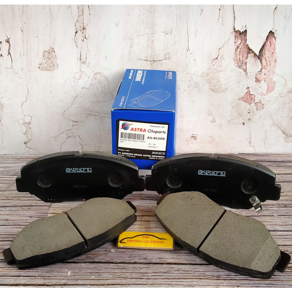 BRAKE PAD KAMPAS REM DEPAN CRV 2002-2006 GEN 2 AKEBONO AN-663WK