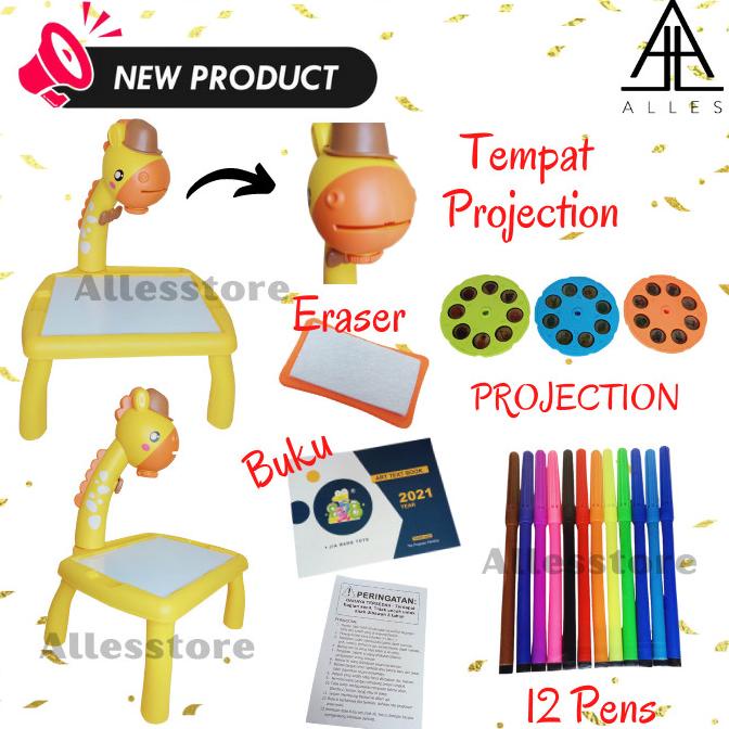

Mainan Anak Meja Projektor MagneticGambar Drawing Giraffe/Jerapah 639 roc04