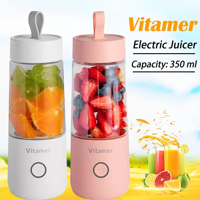 Portable Electric Juicer 350ml MixerL ORIGINAL Blender Juice Mini USB 4 Mata Listrik