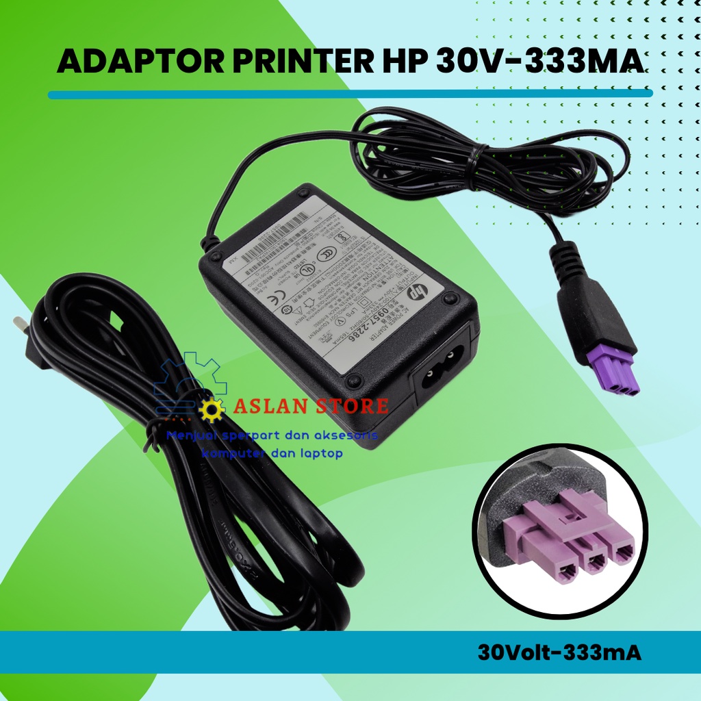 AC Power Adaptor Printer Hp deskjet 30V 333mAH 1000 1050 2050 2060 Original