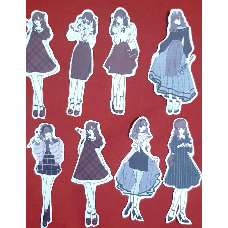 Journaling Deco - Girls Sticker - Stiker Bujo Motif Girls_10 (1Set)