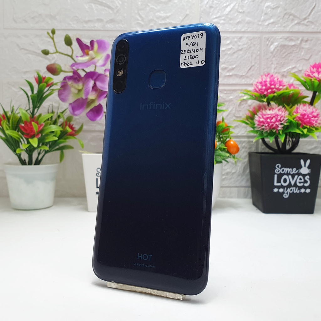 Infinix Hot 8 4/64GB Bekas Second Eks Grs Resmi