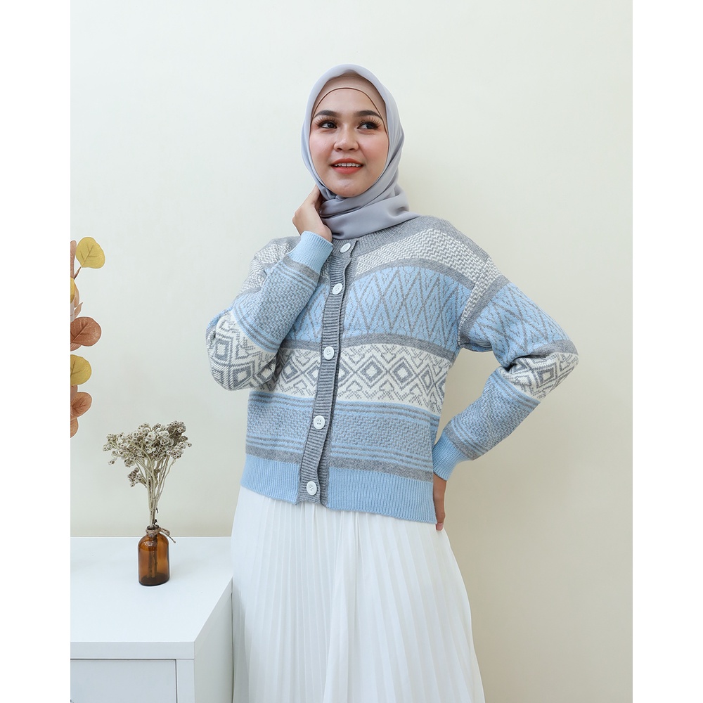 CARDIGAN RAJUT IMPOR- by Hijab Mamah icis 2