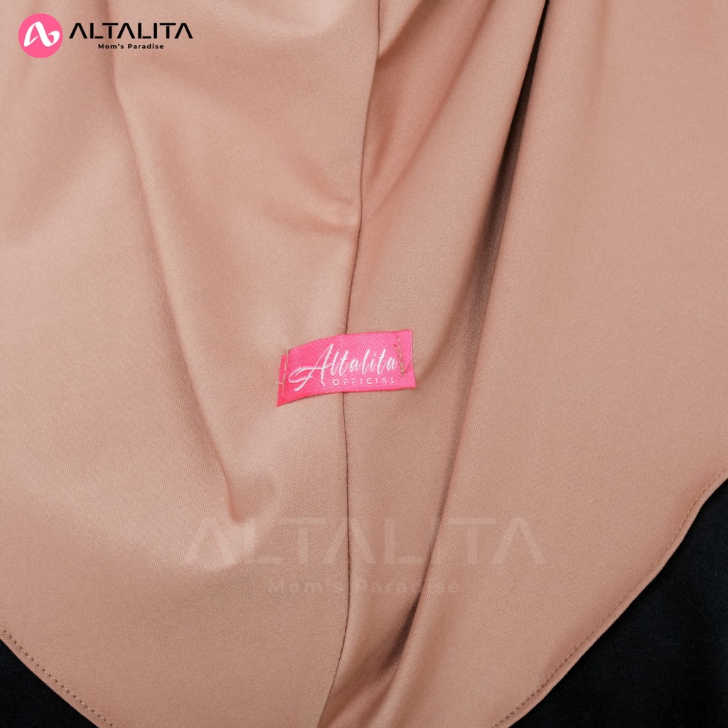 Altalita - Jilbab Bergo Sport Instan Ukuran M pet Tebal Bahan Jersey Polos Premium Menutup Dada Cocok Untuk Sekolah Olahraga Volly Futsal Senam dan Sehari-Hari