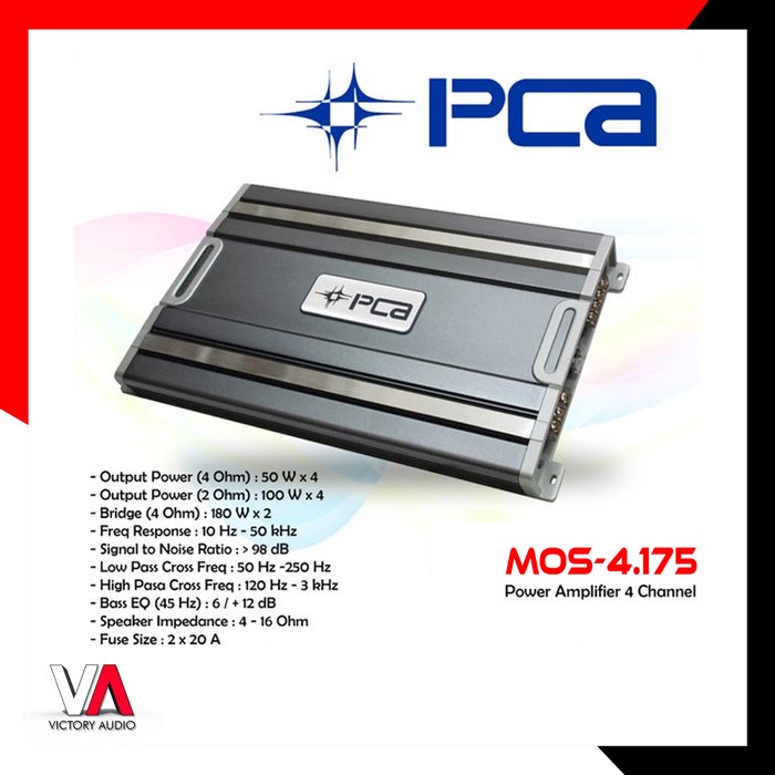 Terlaris Power 4 Channel Pca Mos-4.175 Power Pca Mos 4 175
