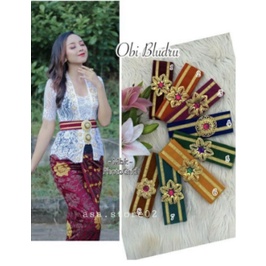 TERBARU Obi bludru/ikat pinggang free bros/Obi Kebaya bludru / sabuk Kebaya (include bross) | Ikat P