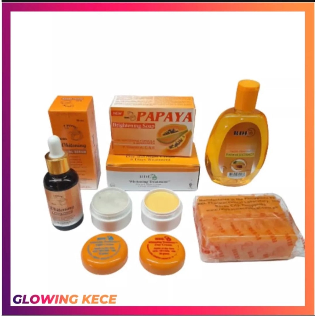 PEROMOO TERMURAH Paket Cream RDL 8 Day 5in1 (Clenser+Cream+Sabun+Facial Serum) paket RDL Perawatan W