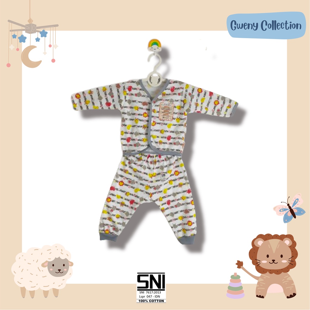 SETELAN BAJU BAYI TAMPA LENGAN UNISEX COTTON BABY GLOW