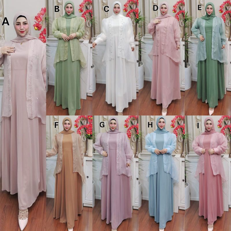 Zafirah set dress by Bilqis