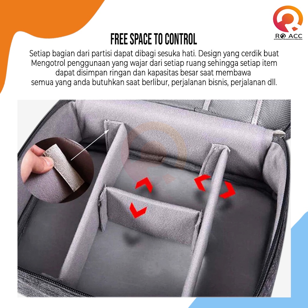 [RO ACC] NVN-BO1 TAS BAG ORGANIZER KABEL DATA / CHARGER / HEADSET / POWER BANK / FLASH DISK