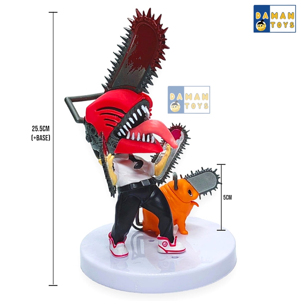 Action Figure Anime Chainsaw Man Denji Power Pochita Mainan Patung Koleksi