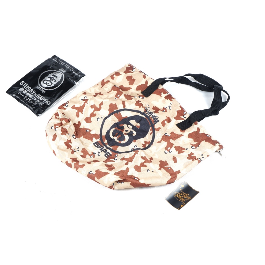 TOTEBAG STUSSY X BAPE APENDIX SERIES