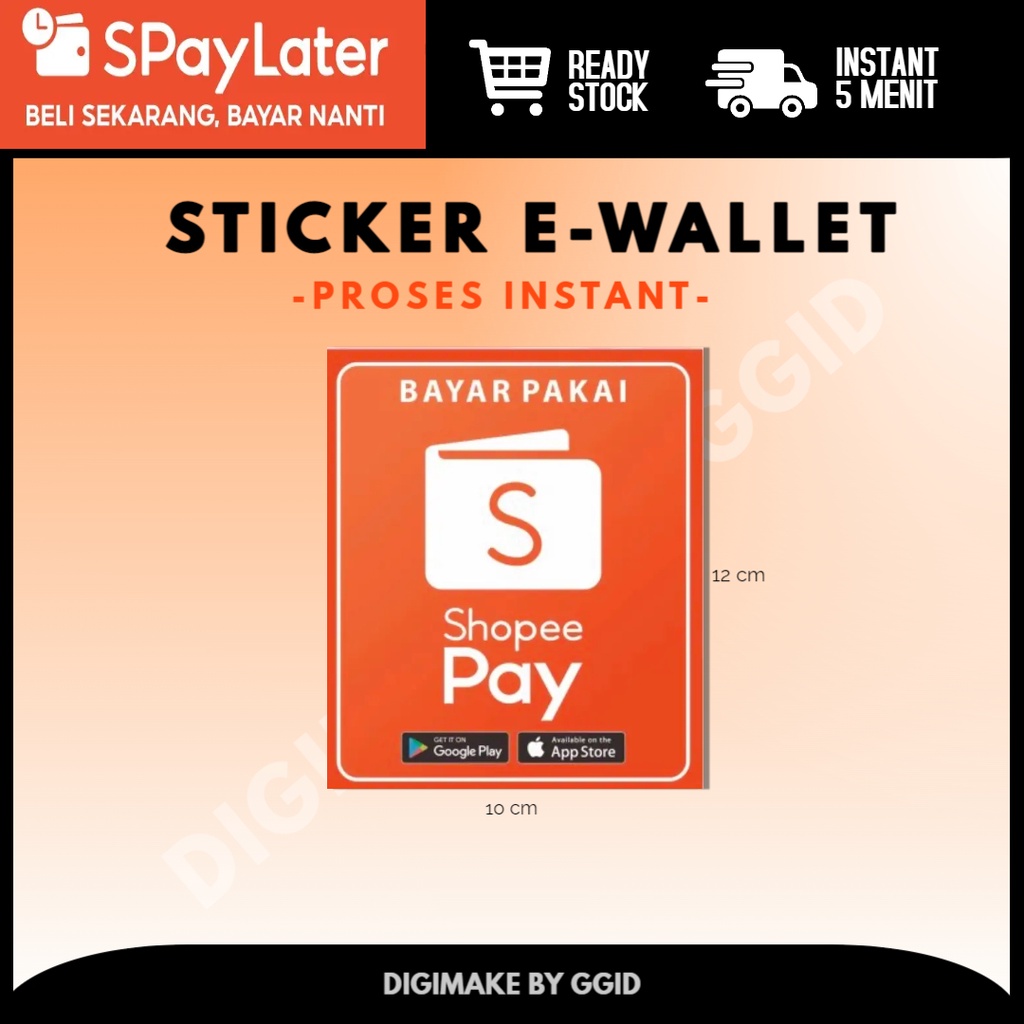 Jual Sticker Topup Saldo E Wallet Hanya Sticker Bisa Custom