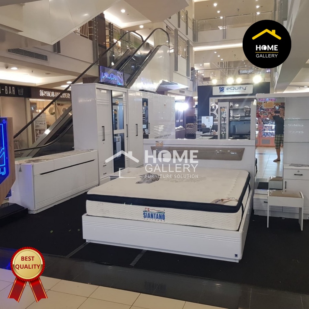 BED CAPITOL 180 RANJANG DIVAN SIANTANO WHITE GLOSSY