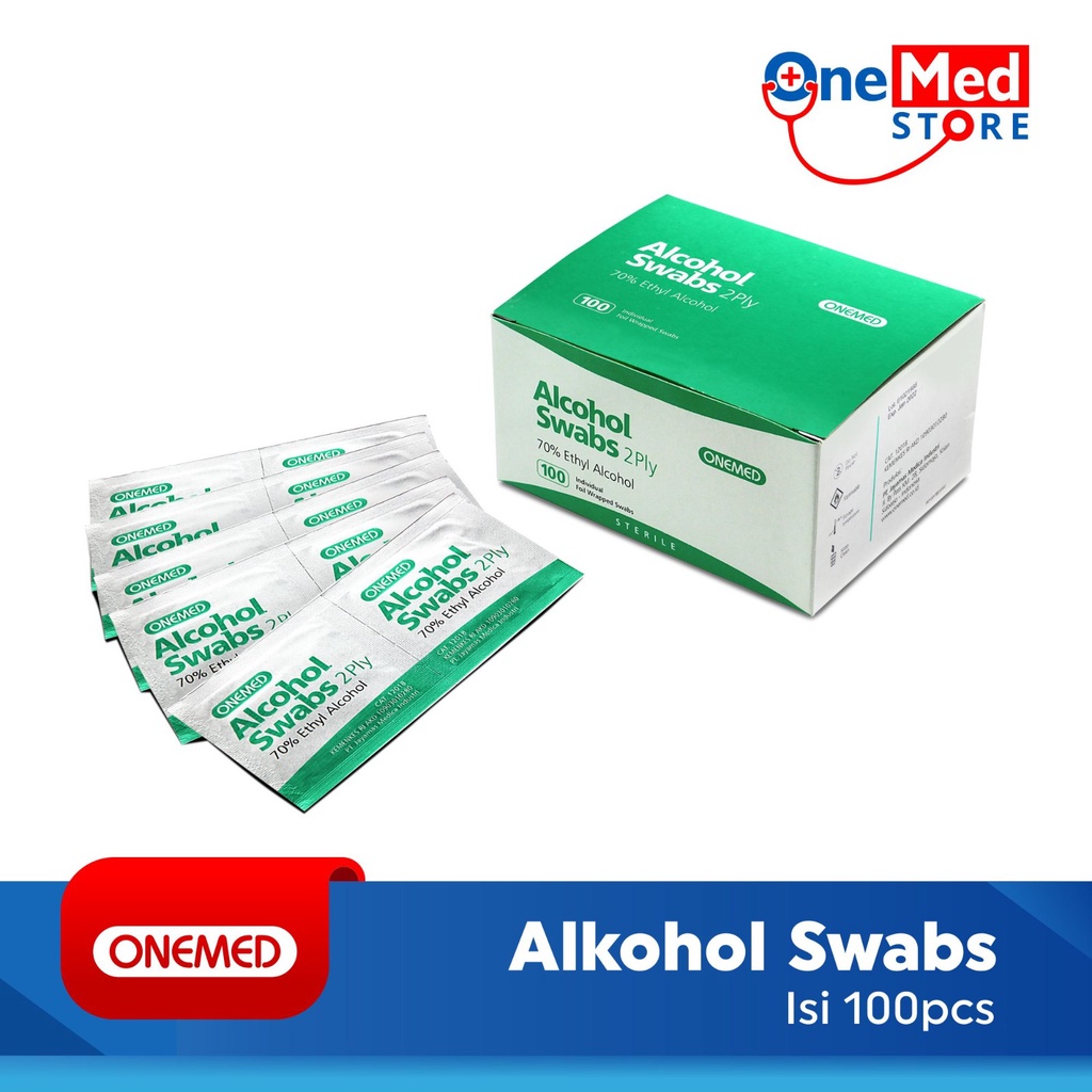 Alkohol Swab OneMed BOX isi 100lbr