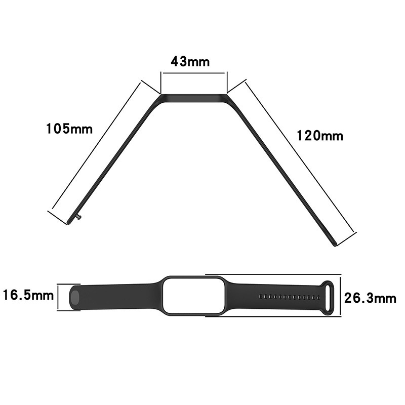 Strap Xiaomi Redmi Smart Band 2 NKEI Two Tone Tali Pengganti Redmi Smart Band 2 Bahan Silikon