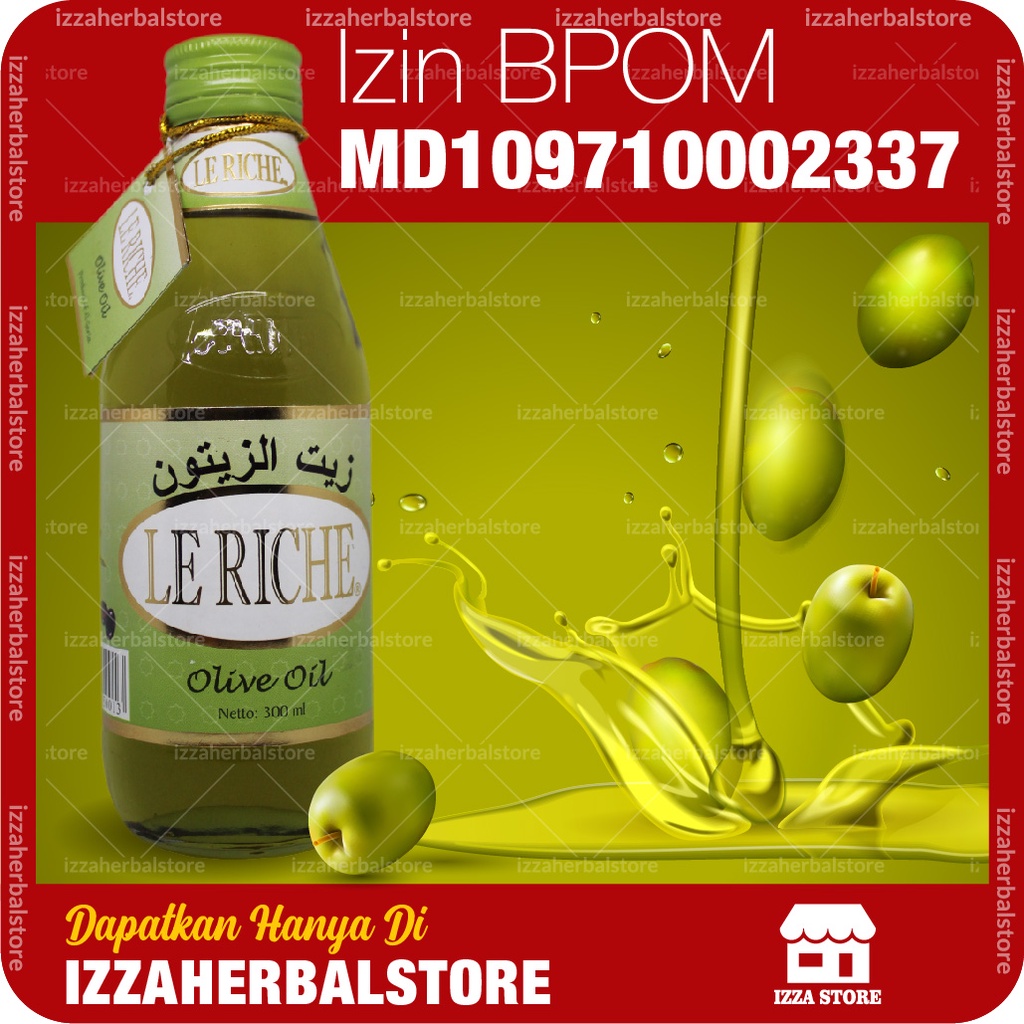 LE RICHE 300 ml Minyak Zaitun Olive Oil Asli Original Impor Izin Resmi BPOM Leriche Le Richi