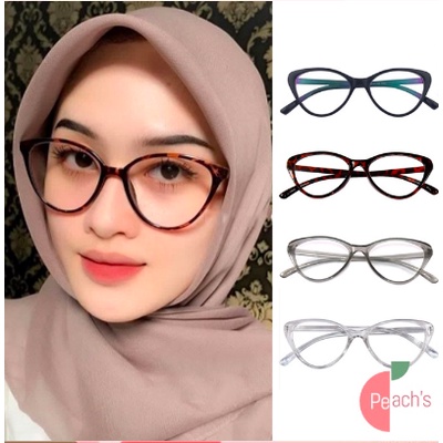 Kacamata Cat Eye Anti Radiasi / Kacamata Anti UV / Kacamata Wanita Gaya Retro / Cat Eye Eyeglasses