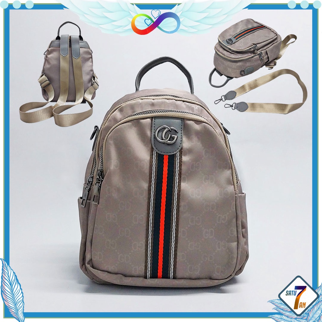 Satu7an T200 Tas Ransel Wanita Kain Oxford + Polyester