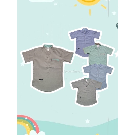 Baju Koko Anak/Kemko Anak/Baju Kemko Anak usia 1 sampai 14 tahun