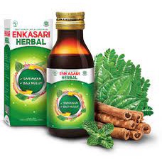 apotek jaya Enkasari Herbal Obat Kumur Sariawan Atasi Bau Mulut botol 120mL Sakit Gigi Sakit Gusi