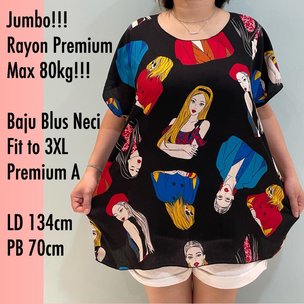 BAJU BALI ABSTRAK SUPER JUMBO XXXL PREMIUM KODE A REAL PICT!!!