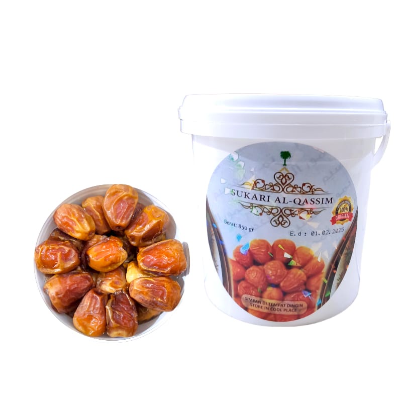 Kurma Sukari Ember Al Qassim Premium Grade A 850 gram