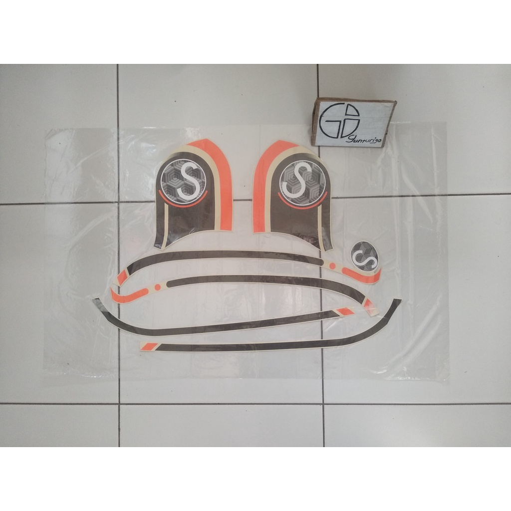 Striping Sticker Lis Honda Scoopy Fasion 2020 2021 Cream Original