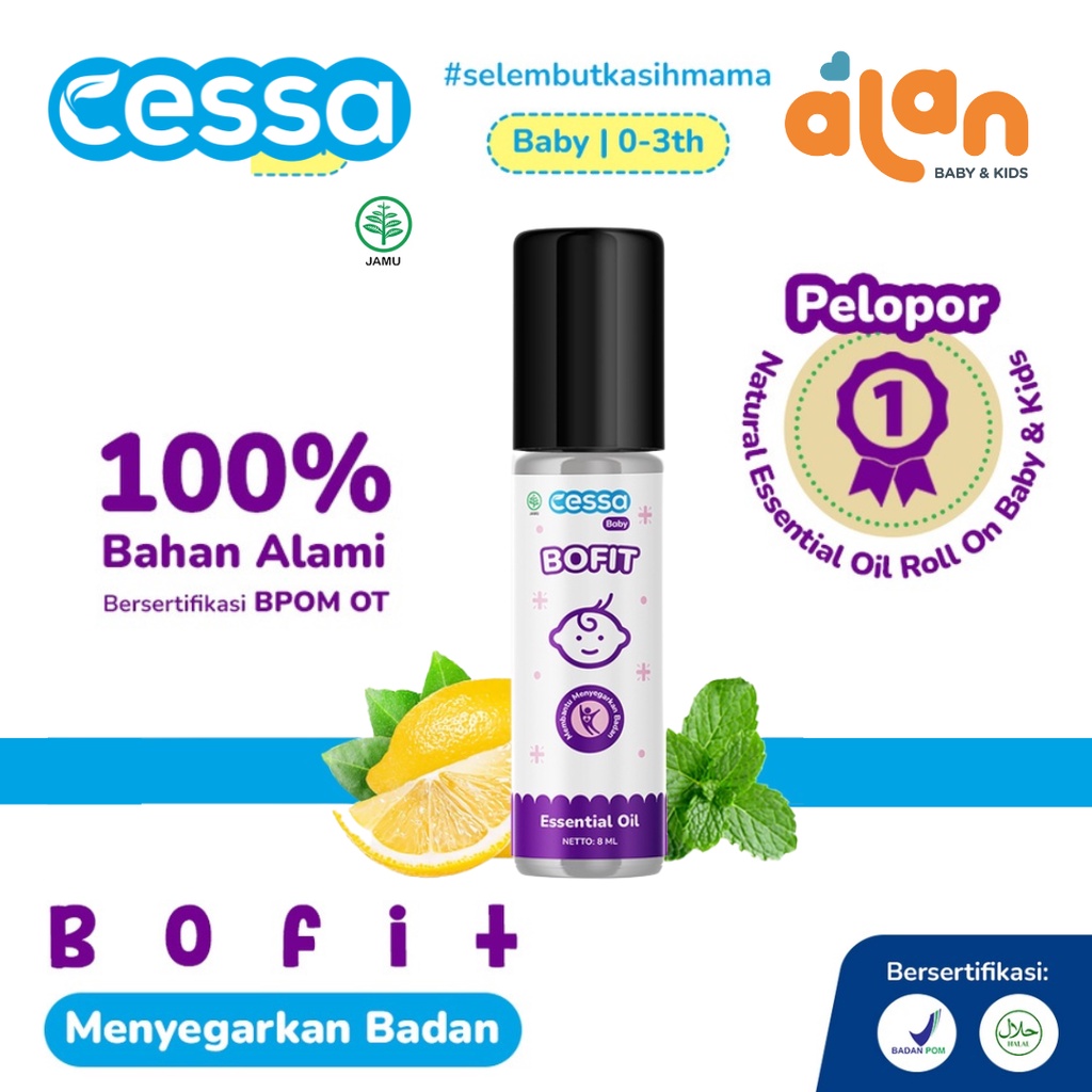 Cessa BABY Bofit 8ml - Natural Essential Menyegarkan Tubuh 0 - 3 Tahun