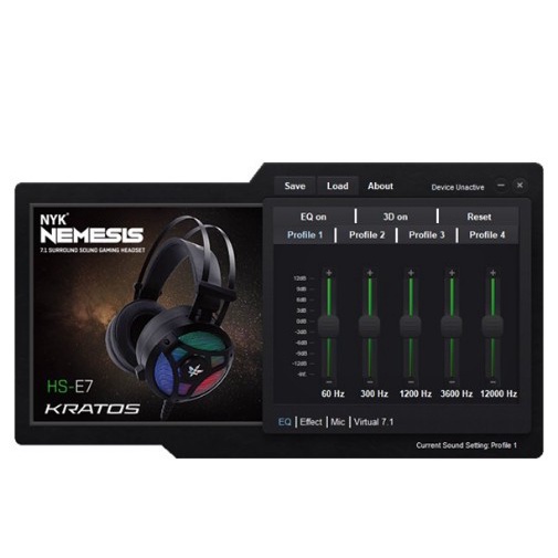 HEADSET GAMING NYK KRATOS HS-E7 (HS GNE7)