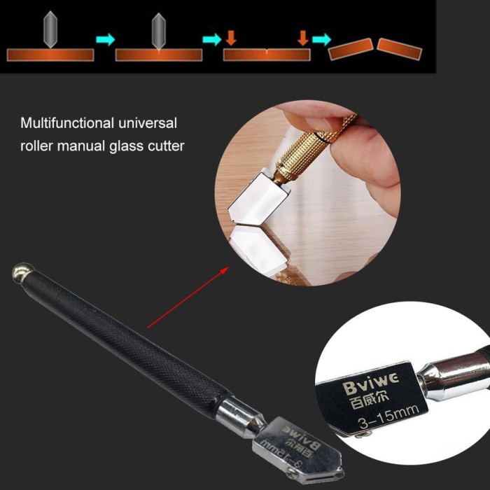 

Pisau Roller Pemotong Kaca Ubin Keramik Glass Cutter Manual Tebal 3-15 ORIGINAL