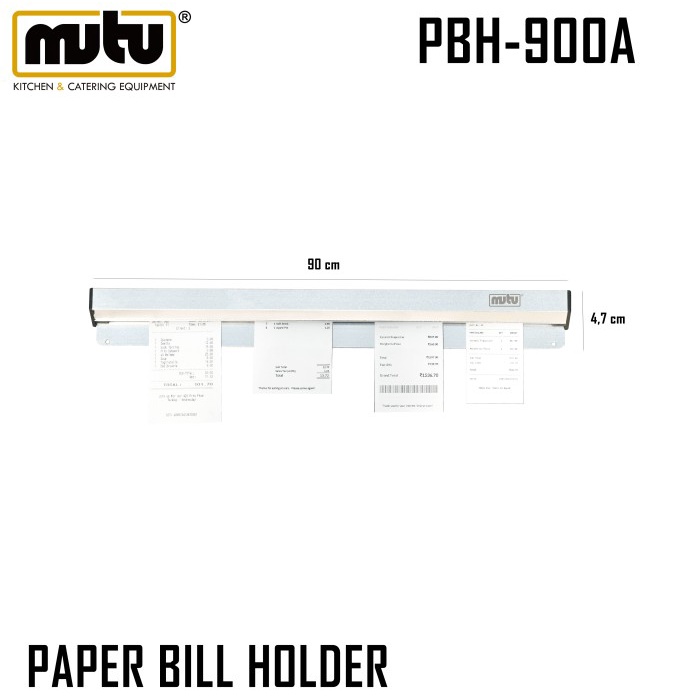 

Terlaris Aliminium Bill Holder / Penjepit Kertas Menu 90 Cm Pbh-900A