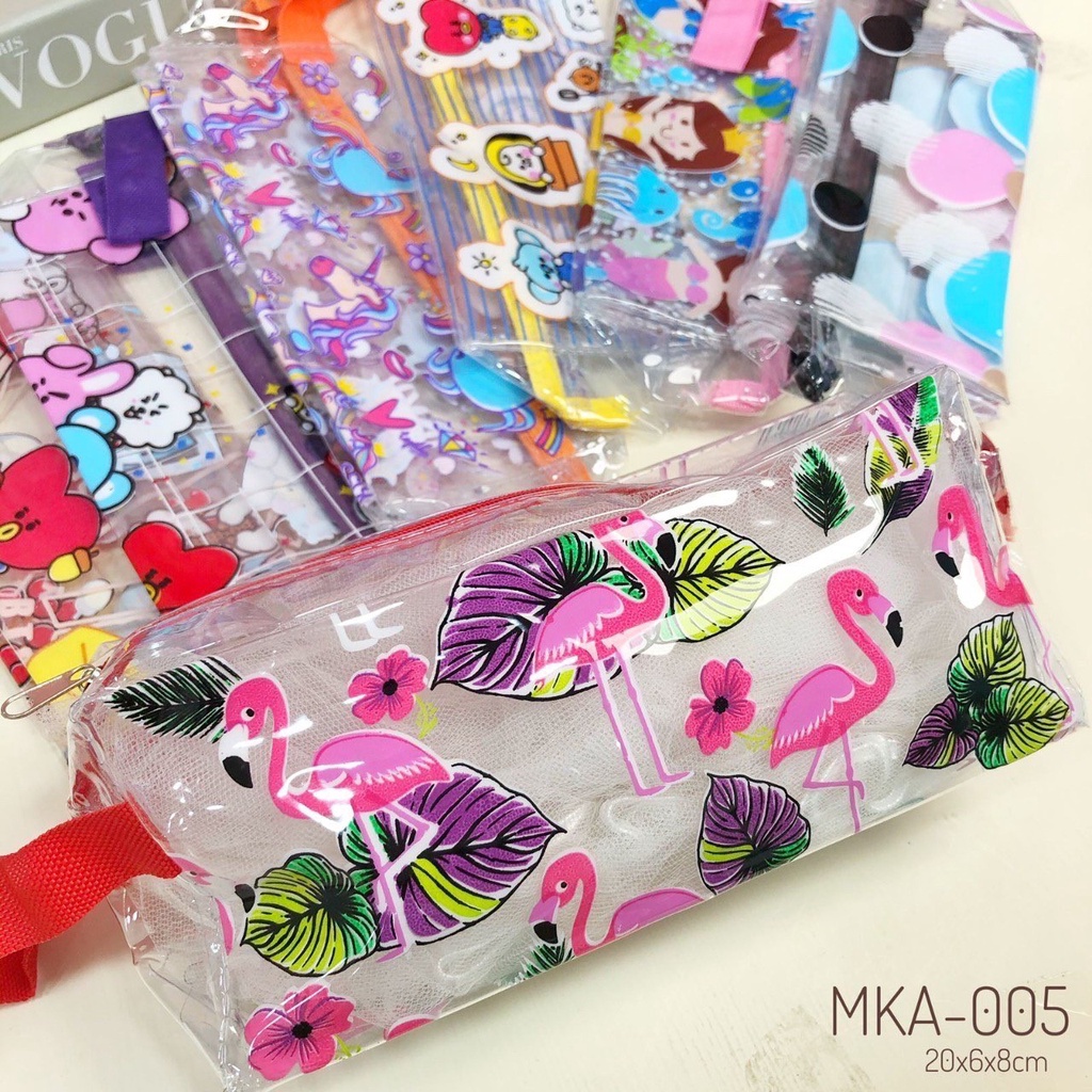 tas kosmetik mika tempat pensil hello kitty melody pouch make up waterproof tempat shampoo mika