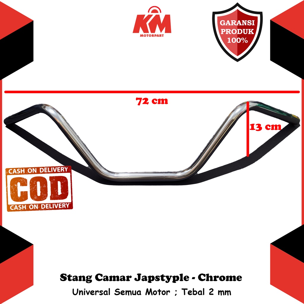 Stang Camar Japstyle Stir Setang Variasi Modif Racing Cocok Universal Vixon Megapro RxKing TigerRevo