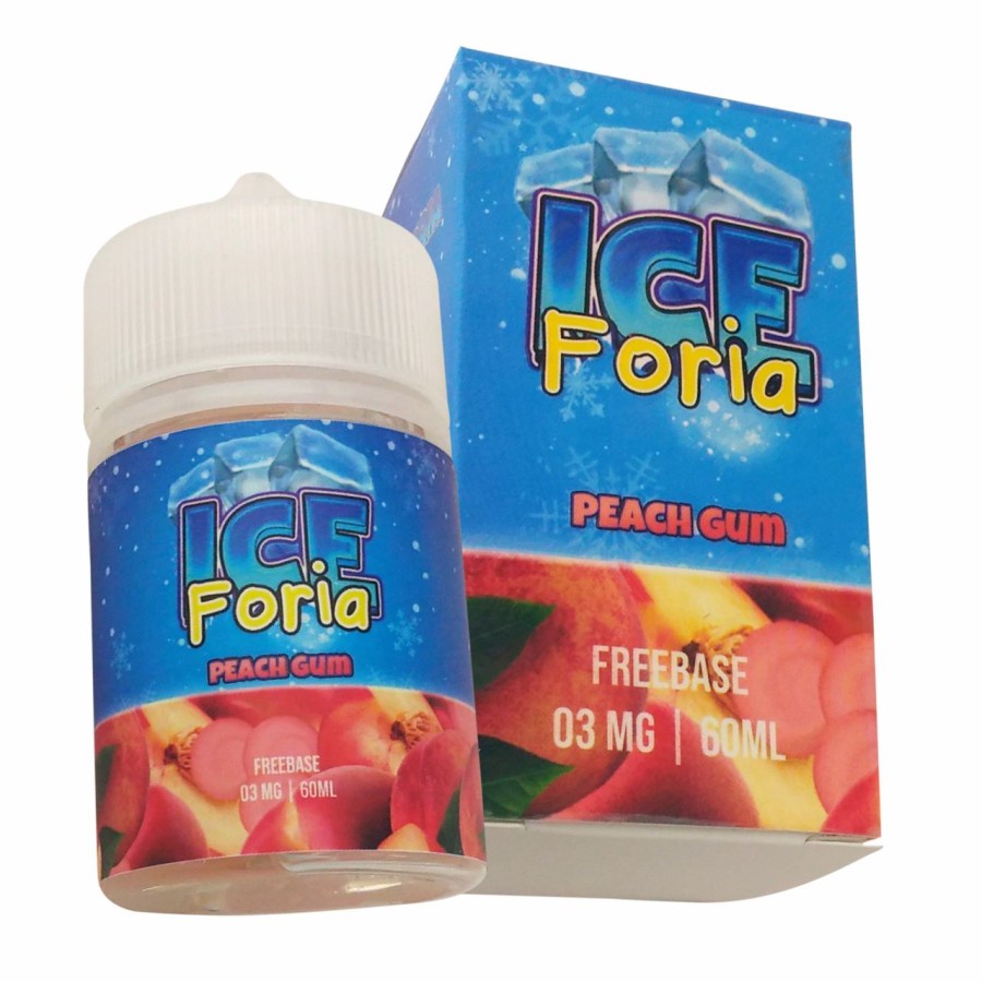 Liquid Vape Ice Foria Peach Gum 3MG 60ML By 168 E-Liquid x Omnilab