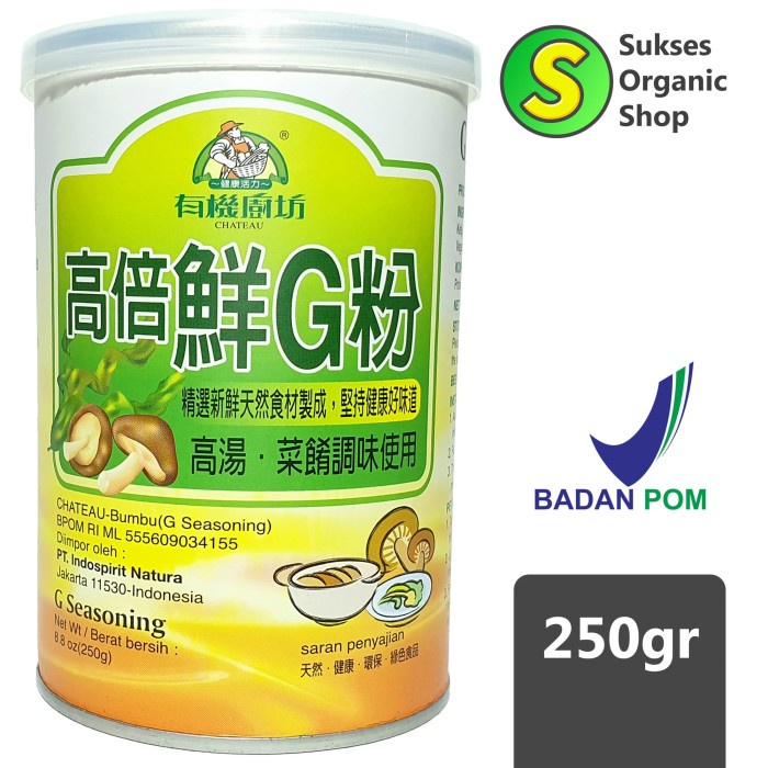 

Kaldu Jamur/G Seasoning Vegetarian Chateau 250gr