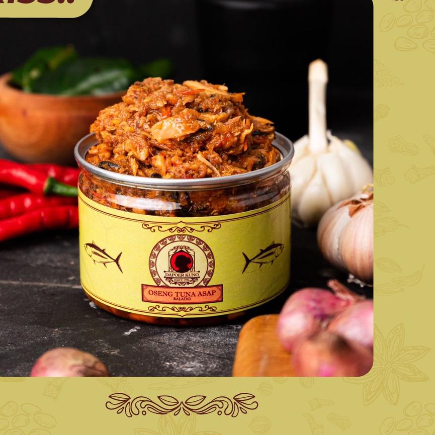 

➯ VARIAN BARU! Oseng Tuna Asap Balado (Dengan Daun Kemangi) DAPOER KUNO 250 gram ●