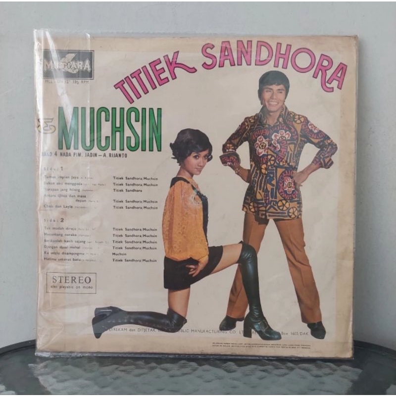 Vinyl Piringan Hitam 12 inch Titiek Sandhora&amp;Muchsin-Taman Impian Jaya