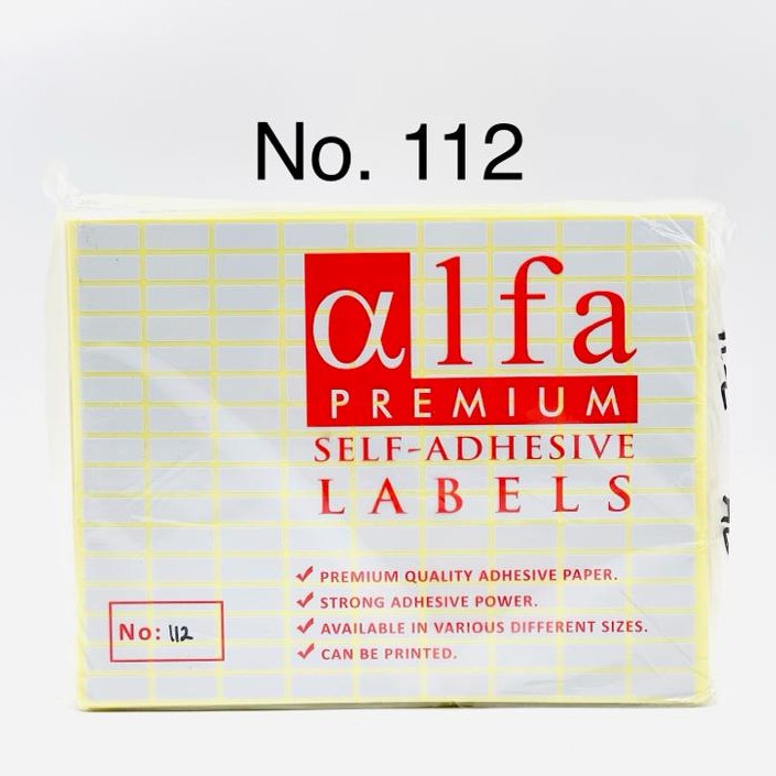 

(25 plastik) Stiker Label no 112 Pack / Stiker Sticker Label Nama Harga No 112 / 8 mm x 20 mm